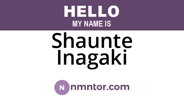 Shaunte Inagaki