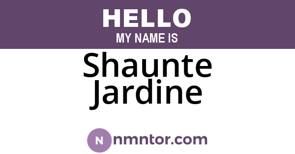 Shaunte Jardine