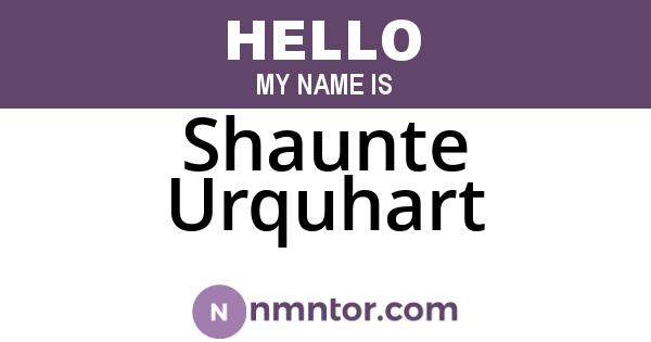 Shaunte Urquhart