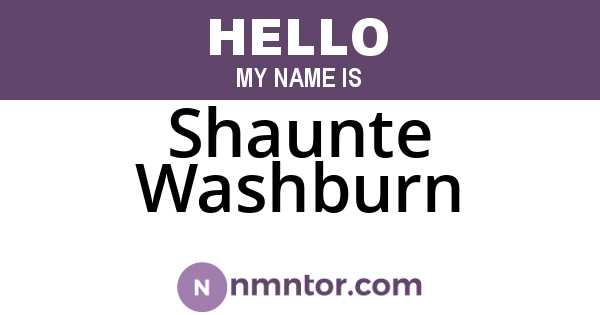 Shaunte Washburn