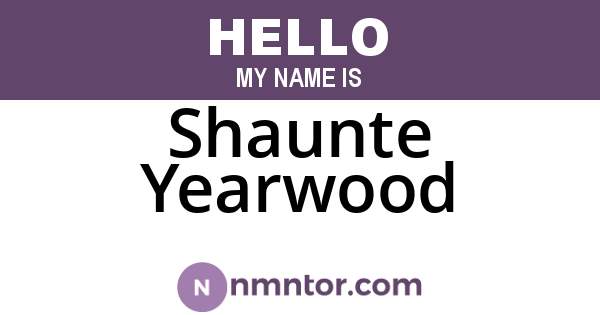 Shaunte Yearwood