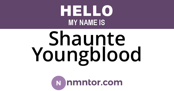 Shaunte Youngblood