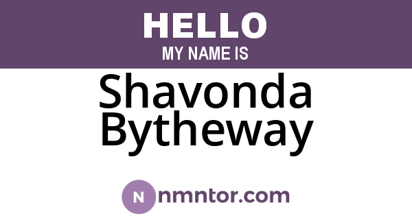 Shavonda Bytheway