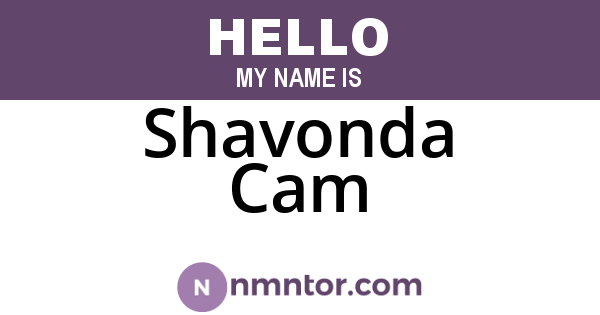 Shavonda Cam