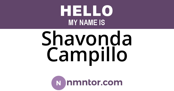 Shavonda Campillo