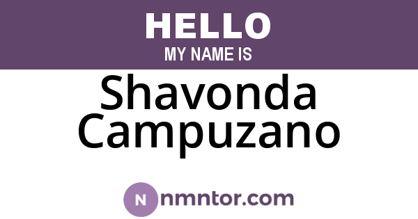 Shavonda Campuzano