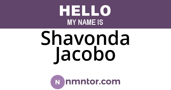 Shavonda Jacobo