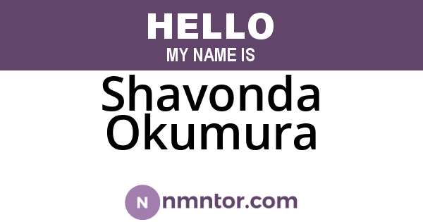 Shavonda Okumura