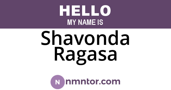 Shavonda Ragasa