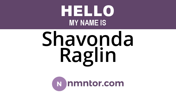 Shavonda Raglin