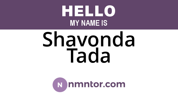 Shavonda Tada