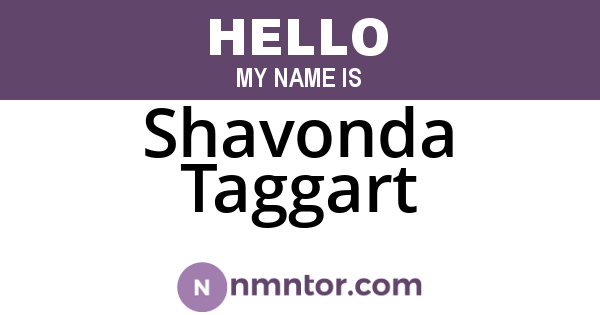 Shavonda Taggart