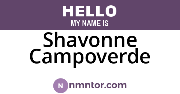 Shavonne Campoverde