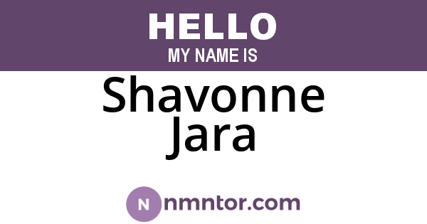 Shavonne Jara