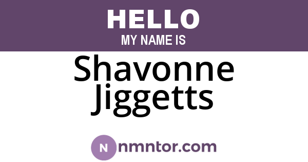 Shavonne Jiggetts