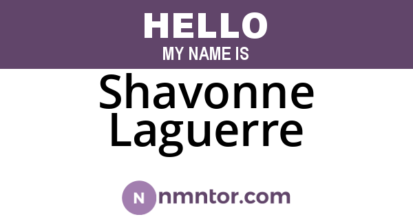 Shavonne Laguerre