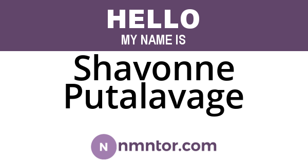 Shavonne Putalavage