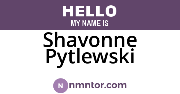 Shavonne Pytlewski