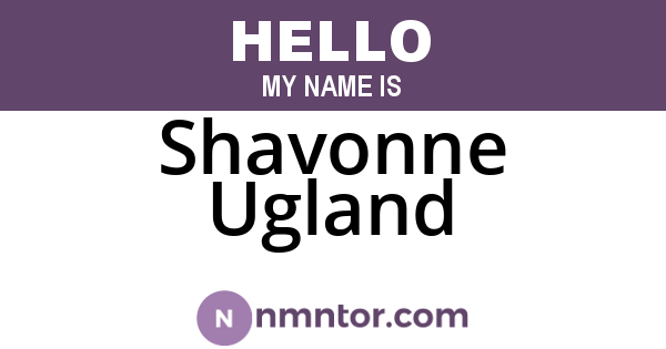 Shavonne Ugland
