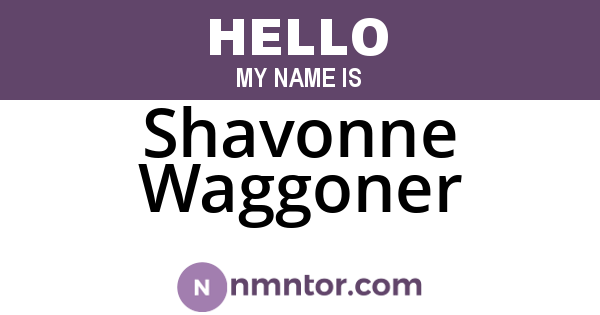Shavonne Waggoner