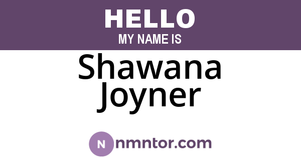 Shawana Joyner