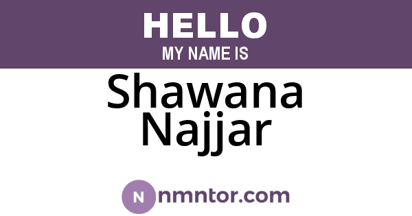 Shawana Najjar