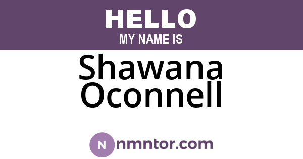 Shawana Oconnell