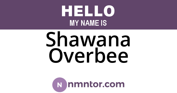 Shawana Overbee