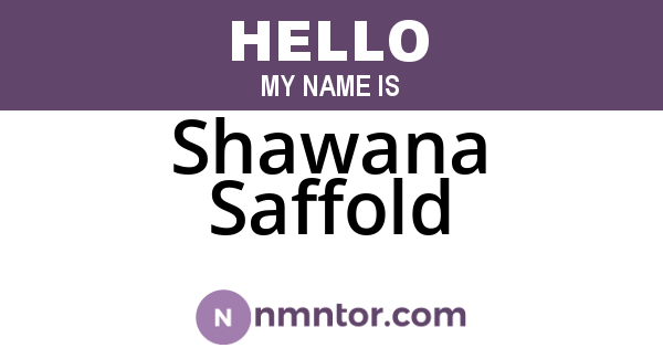 Shawana Saffold