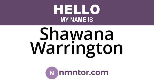 Shawana Warrington
