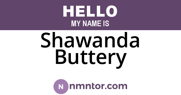 Shawanda Buttery