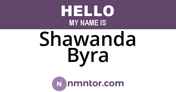 Shawanda Byra
