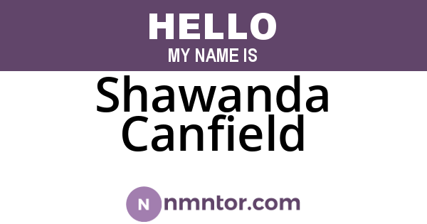 Shawanda Canfield