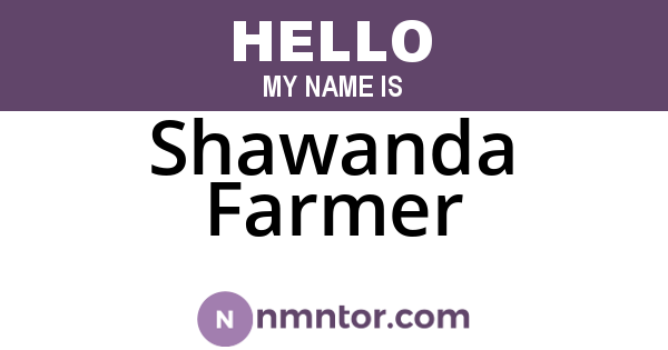 Shawanda Farmer