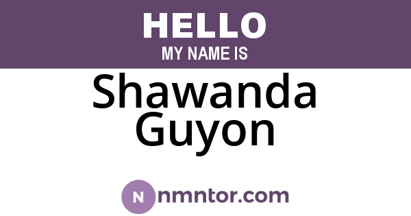 Shawanda Guyon