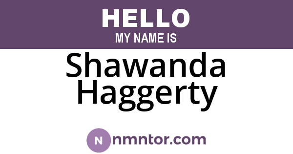 Shawanda Haggerty