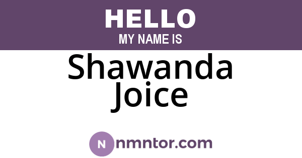 Shawanda Joice