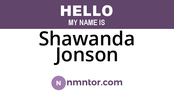 Shawanda Jonson