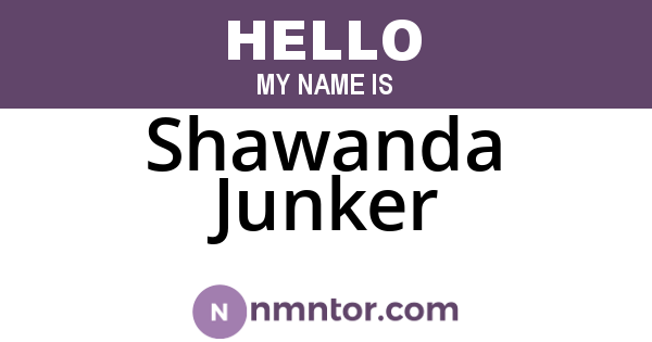 Shawanda Junker
