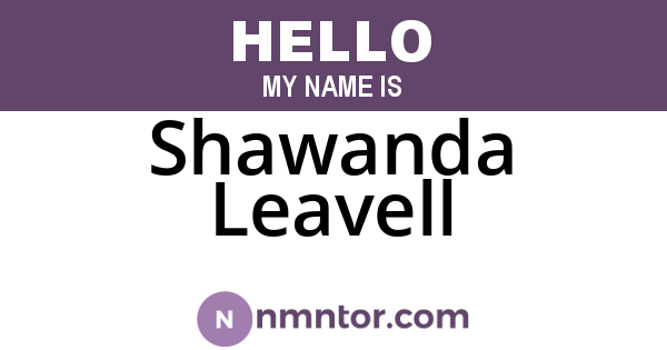 Shawanda Leavell