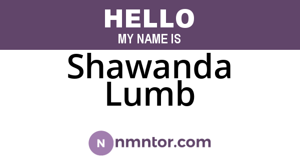 Shawanda Lumb