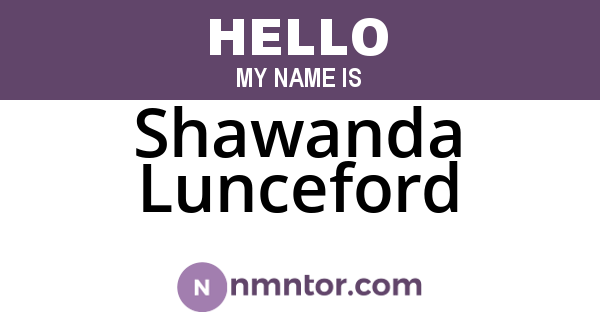 Shawanda Lunceford