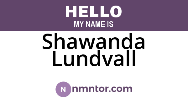 Shawanda Lundvall
