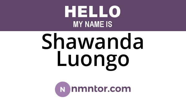 Shawanda Luongo