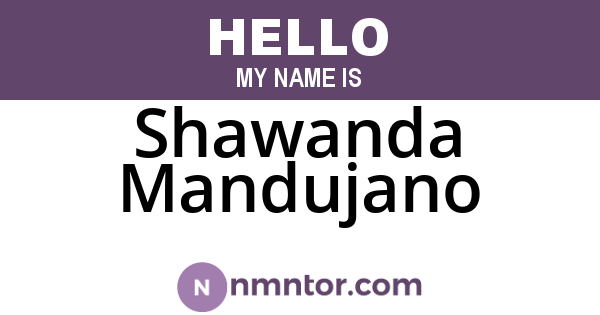 Shawanda Mandujano