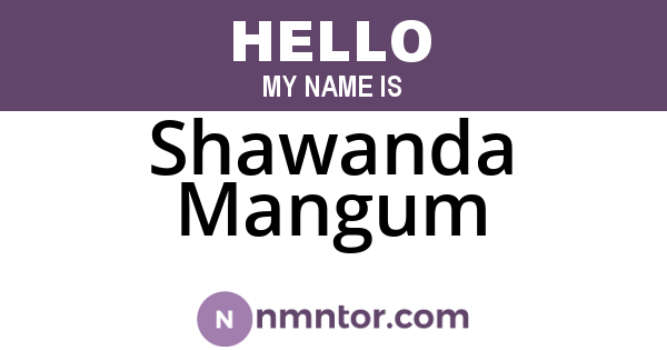 Shawanda Mangum