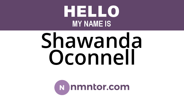 Shawanda Oconnell