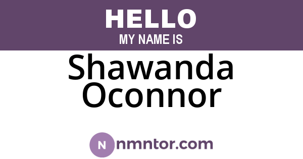 Shawanda Oconnor