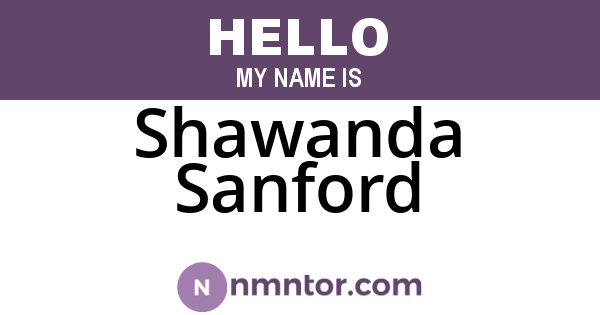 Shawanda Sanford