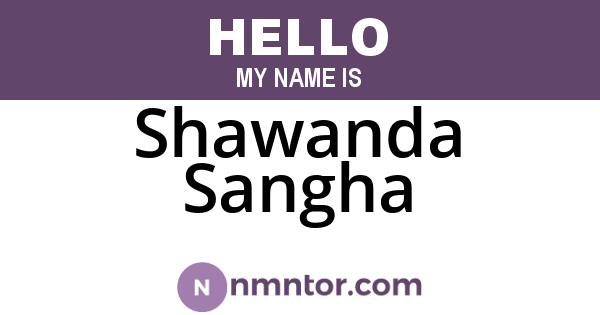 Shawanda Sangha